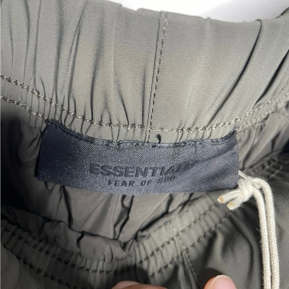 Olive Green Men's ESSENTIALS FEAR OF GOD Jogger Pants - Picture 4 of 4